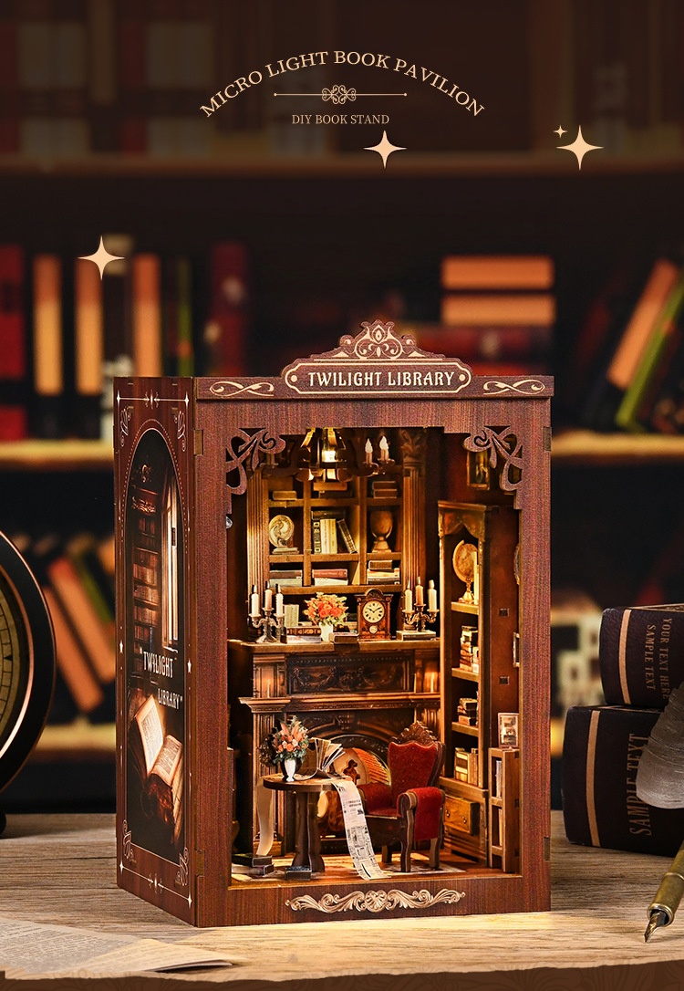 Model Kit Centaur - DIY Book Nook Kit Miniature Wooden