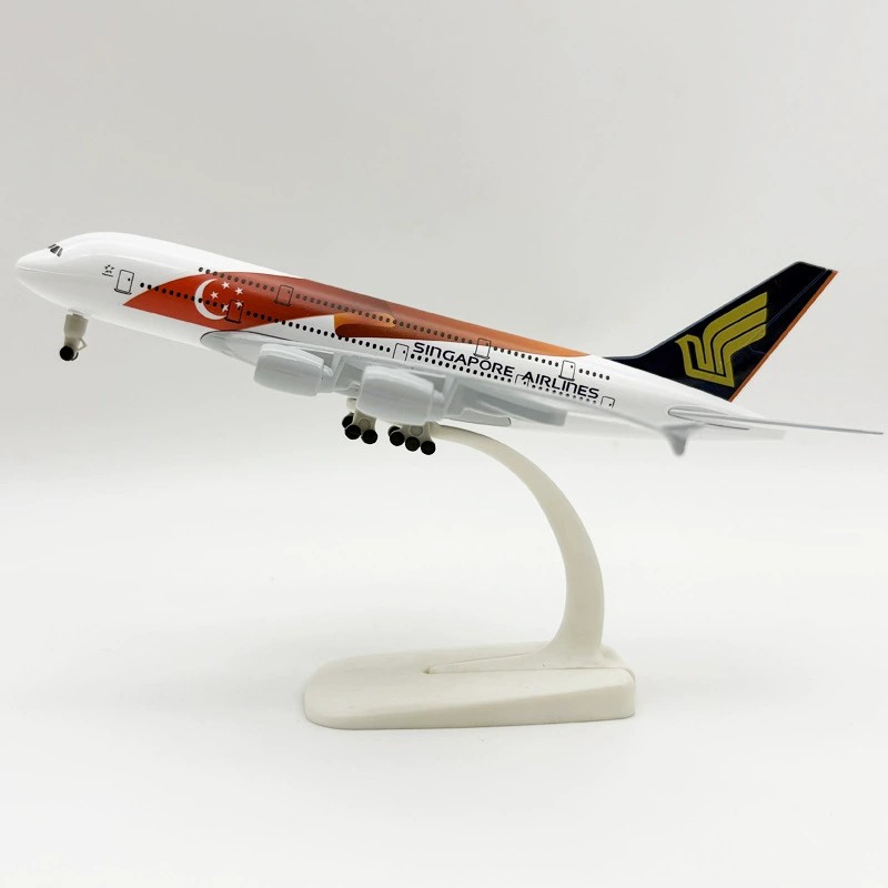 Model Kit Singapore - 20cm Alloy Aircraft Model A380 Singapore