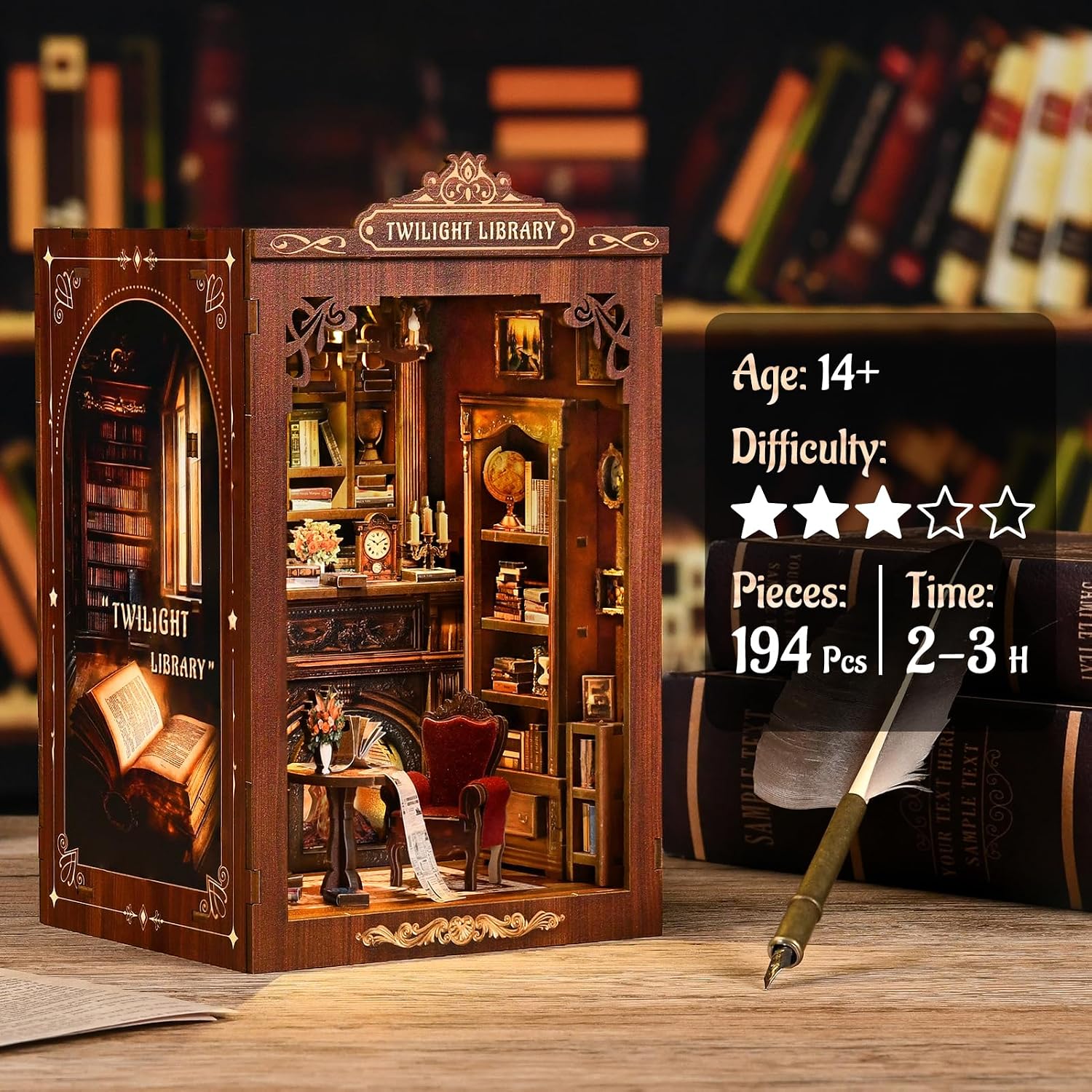 DIY Book Nook Kit Miniature Wo - Model Kit Centaur 评论和价格