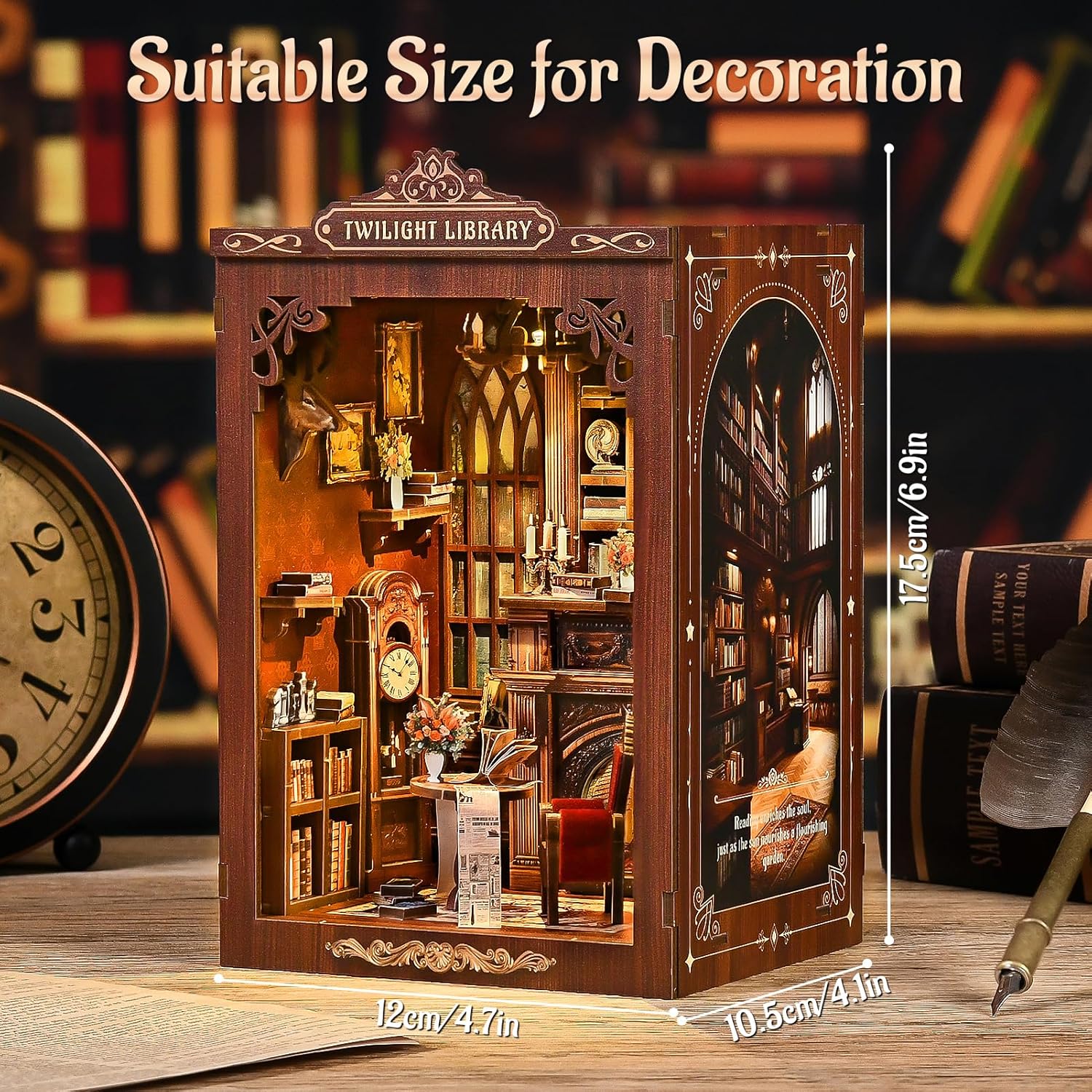 DIY Book Nook Kit Miniature Wo - Model Kit Centaur 评论和价格