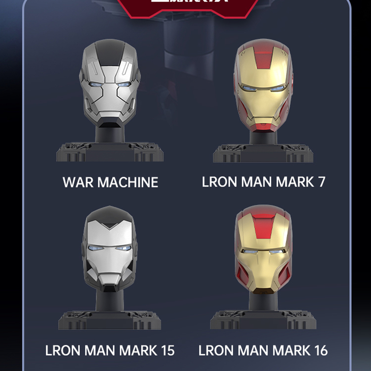 Original Iron Man Helmet Mask  - Model Kit Iron Man Mark 50 评论和价格