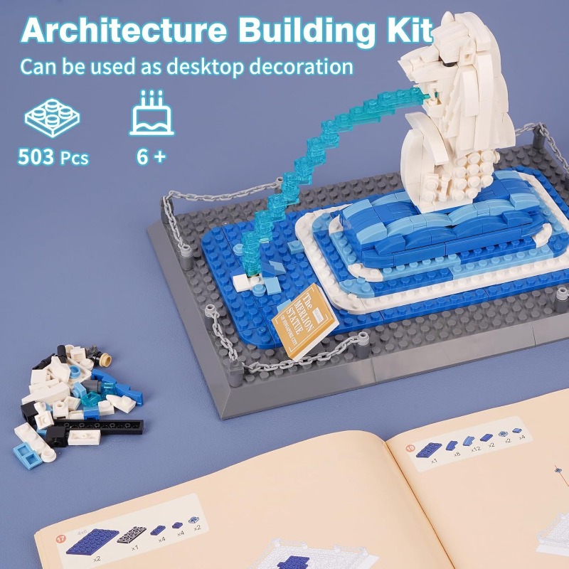 503 Piece Singapore Merlion St - Model Kit Singapore 评论和价格