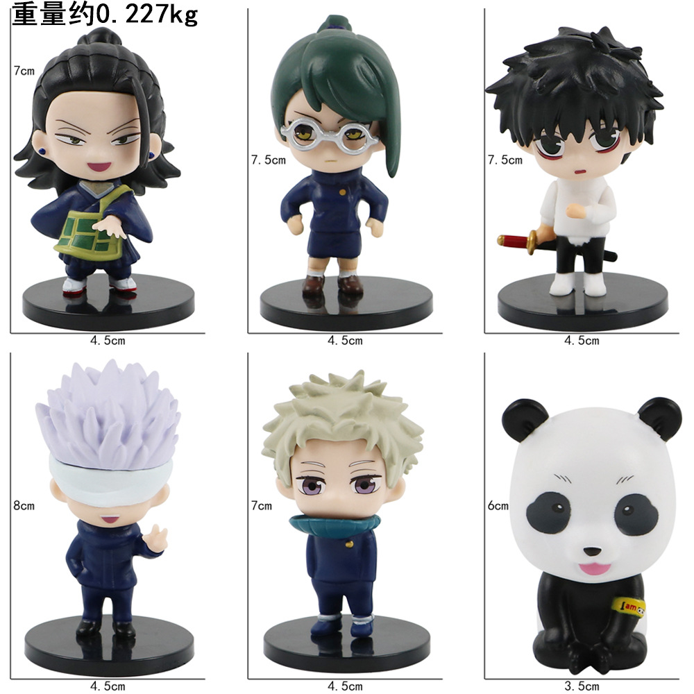 6Pcs/Set Cartoon Jujutsu Kaise - Model Kit Jujutsu Kaisen 评论和价格