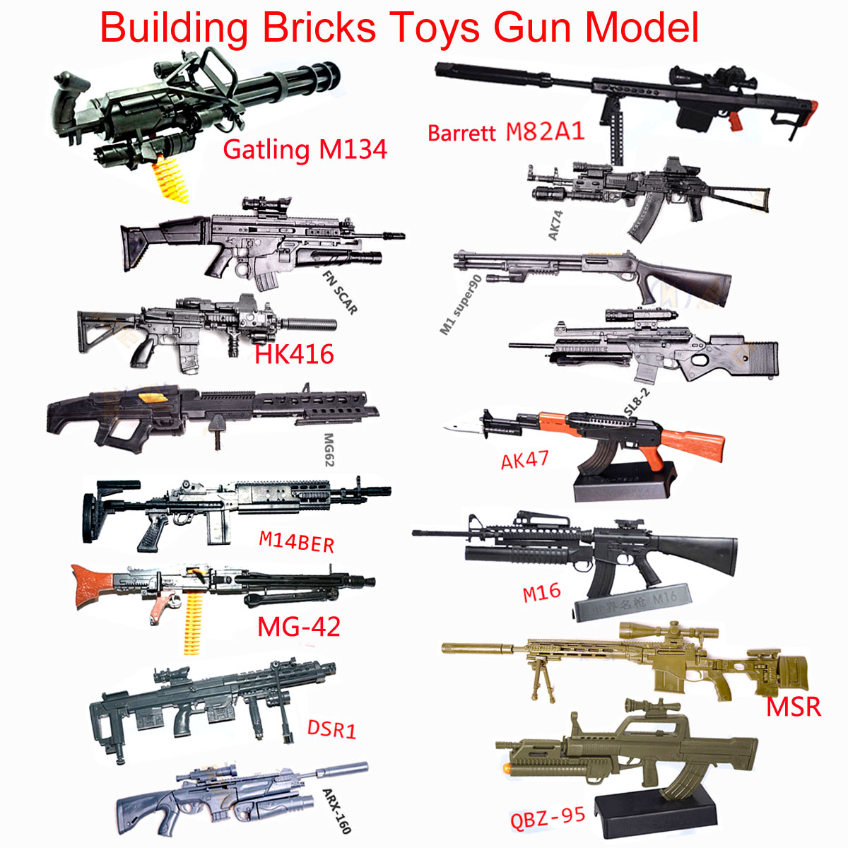 1:6 Scale Toy Mini  Gun Model  - Model Kit Weapons 评论和价格