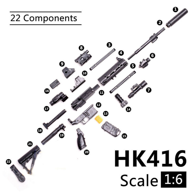 1:6 Scale Toy Mini  Gun Model  - Model Kit Weapons 评论和价格
