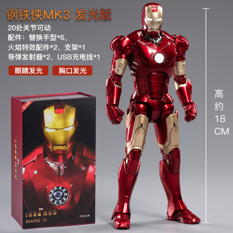 Original Avengers ZD Toy Light - Model Kit Iron Man Mark 50 评论和价格