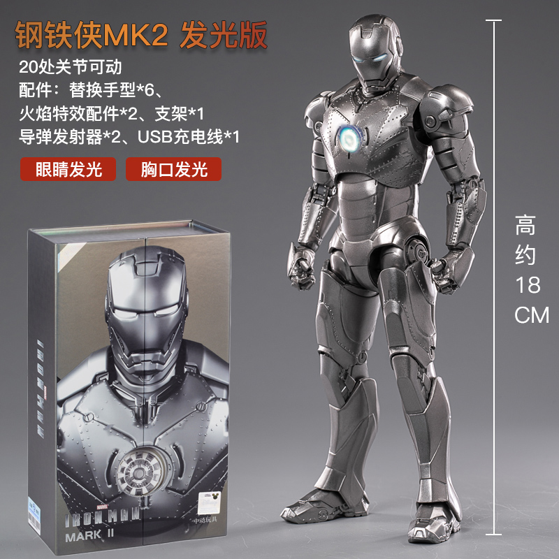 Original Avengers ZD Toy Light - Model Kit Iron Man Mark 50 评论和价格