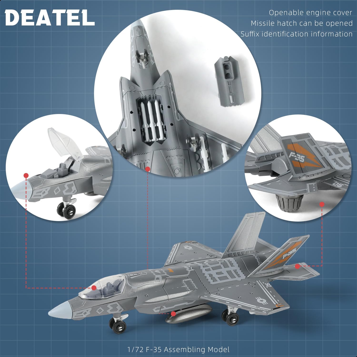 1:72 Scale F-35 Fighter Jet Qu - Model Kit Centaur 评论和价格