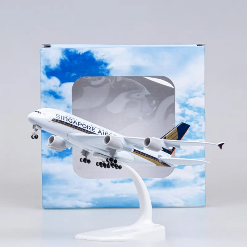 20cm Metal Plane Toy A380 Sing - Model Kit Singapore 评论和价格