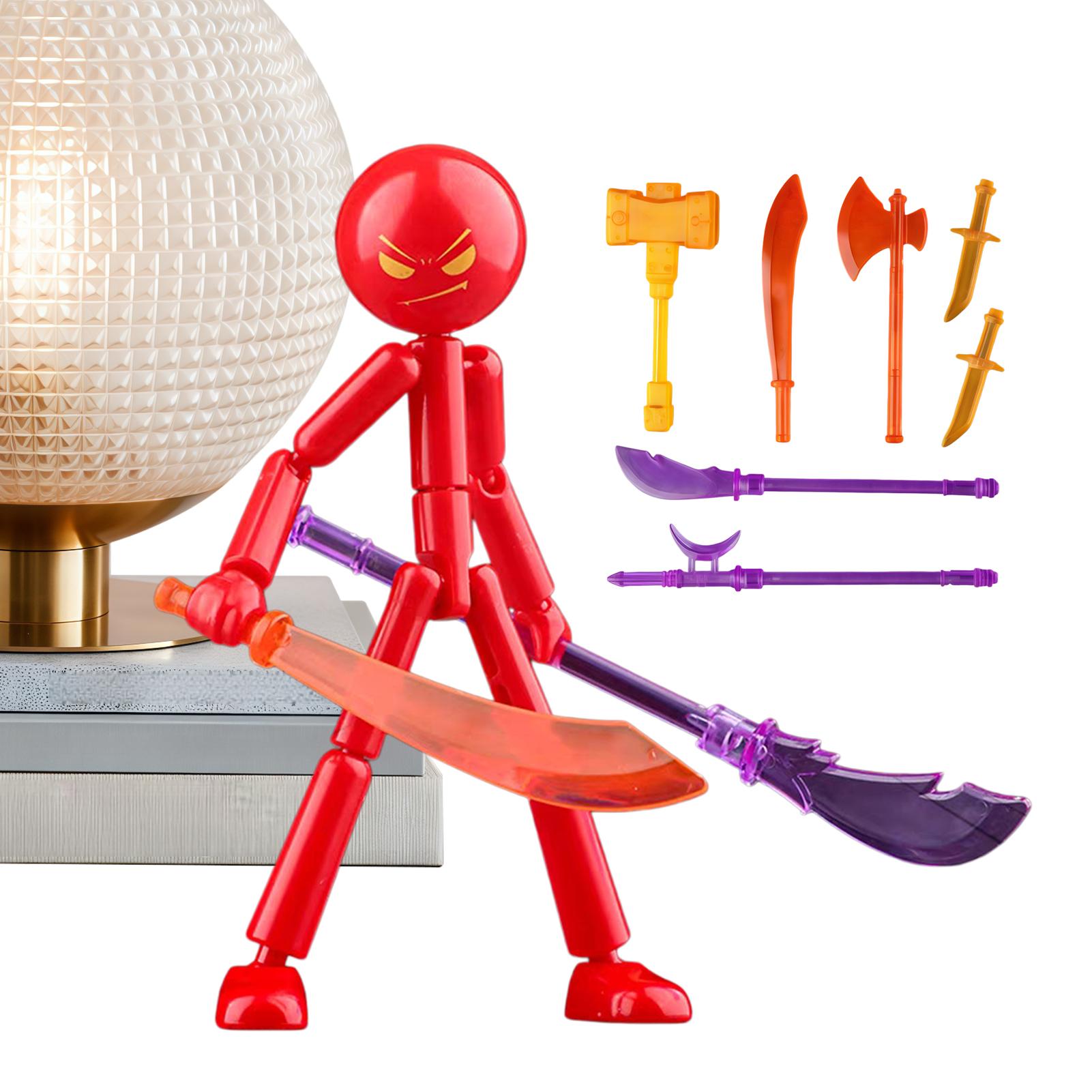DIY Poseable StickMan Figure K - Model Kit Weapons 评论和价格