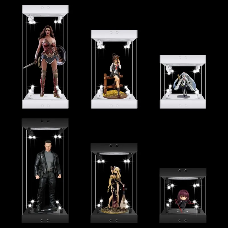 Rotating LED 12' Figures Model - Model Kit Display Case 评论和价格